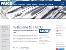 Tablet Screenshot of faico.com.ar